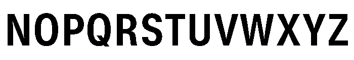 GTStandard MNarrowBold Font UPPERCASE