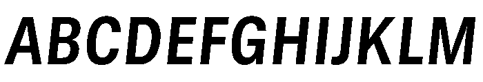 GTStandard MNarrowBoldOblique 2 Font UPPERCASE