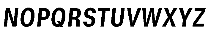GTStandard MNarrowBoldOblique 2 Font UPPERCASE