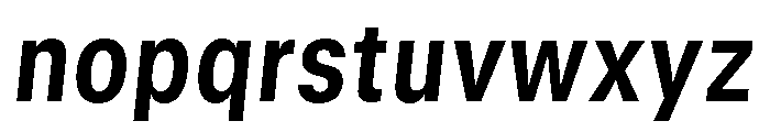 GTStandard MNarrowBoldOblique 2 Font LOWERCASE