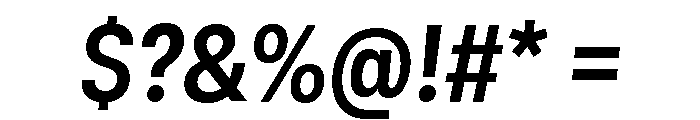 GTStandard MNarrowBoldOblique Font OTHER CHARS