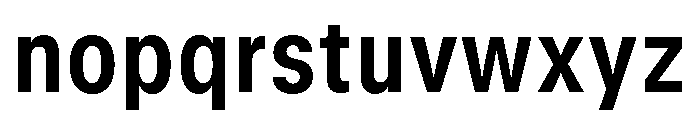 GTStandard MNarrowBold Font LOWERCASE
