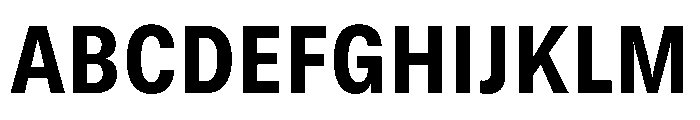 GTStandard MNarrowHeavy Font UPPERCASE