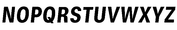 GTStandard MNarrowHeavyOblique Font UPPERCASE