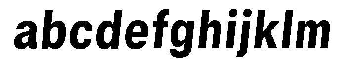 GTStandard MNarrowHeavyOblique FONT