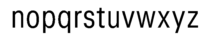 GTStandard MNarrowLight 2 Font LOWERCASE