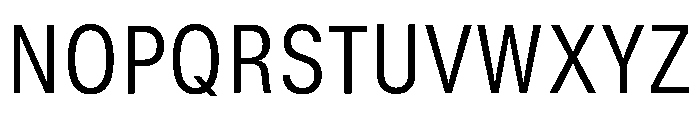 GTStandard MNarrowLight Font UPPERCASE
