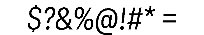 GTStandard MNarrowLightOblique 2 Font OTHER CHARS