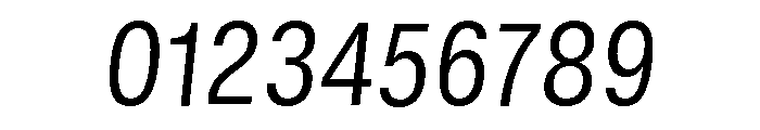 GTStandard MNarrowLightOblique Font OTHER CHARS