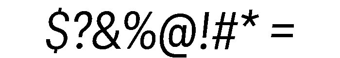 GTStandard MNarrowLightOblique Font OTHER CHARS