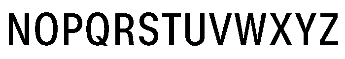 GTStandard MNarrowMedium 2 Font UPPERCASE