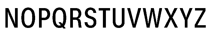 GTStandard MNarrowMedium Font UPPERCASE