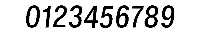 GTStandard MNarrowMediumOblique Font OTHER CHARS