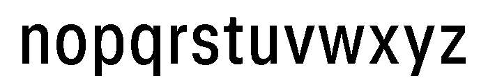 GTStandard MNarrowMedium Font LOWERCASE