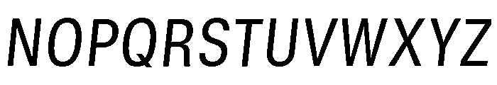 GTStandard MNarrowRegularOblique 2 Font UPPERCASE