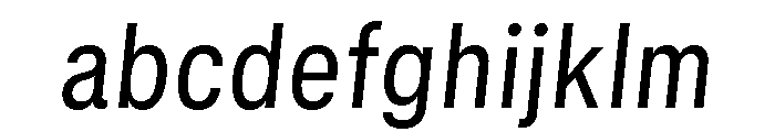 GTStandard MNarrowRegularOblique FONT