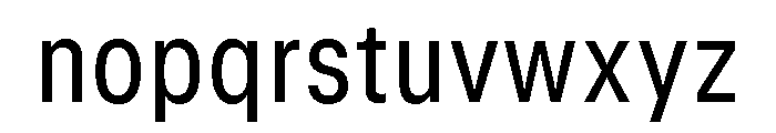 GTStandard MNarrowRegular Font LOWERCASE