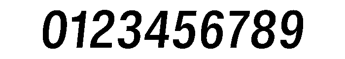 GTStandard MNarrowSemiboldOblique Font OTHER CHARS