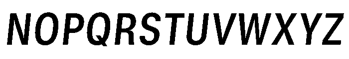 GTStandard MNarrowSemiboldOblique Font UPPERCASE