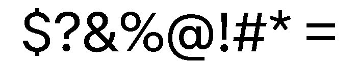 GTStandard MRegular Font OTHER CHARS