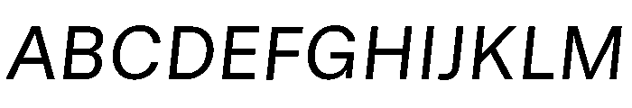 GTStandard MRegularOblique 2 Font UPPERCASE