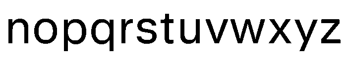 GTStandard MRegular Font LOWERCASE