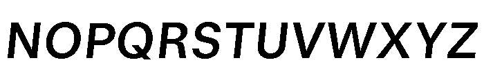 GTStandard MSemiboldOblique 2 Font UPPERCASE