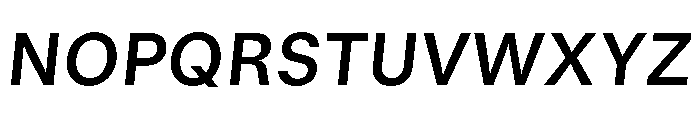 GTStandard MSemiboldOblique Font UPPERCASE