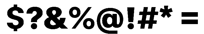 GTStandard SBlack 2 Font OTHER CHARS