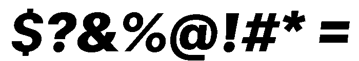 GTStandard SBlackOblique Font OTHER CHARS