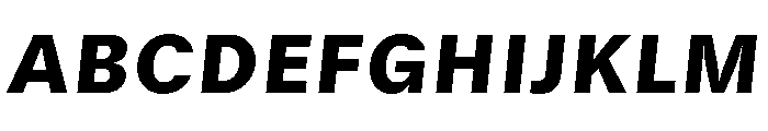 GTStandard SBlackOblique Font UPPERCASE