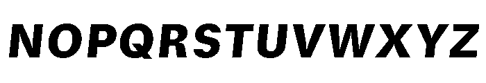 GTStandard SBlackOblique Font UPPERCASE