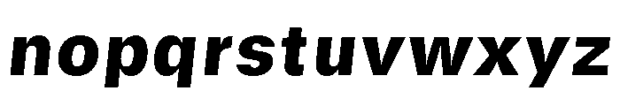 GTStandard SBlackOblique Font LOWERCASE