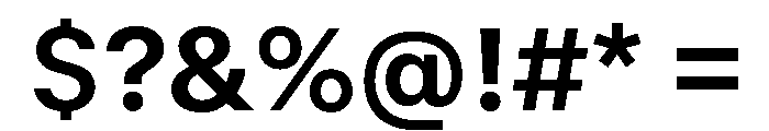 GTStandard SBold Font OTHER CHARS