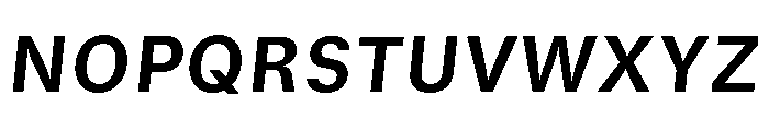 GTStandard SBoldOblique 2 Font UPPERCASE