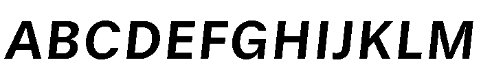 GTStandard SBoldOblique Font UPPERCASE