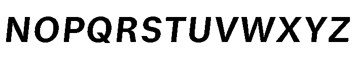 GTStandard SBoldOblique Font UPPERCASE