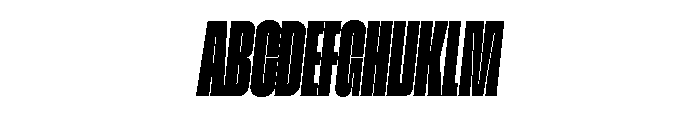 GTStandard SCompressedBlackOblique 2 Font UPPERCASE