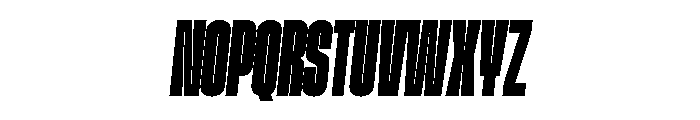GTStandard SCompressedBlackOblique Font UPPERCASE