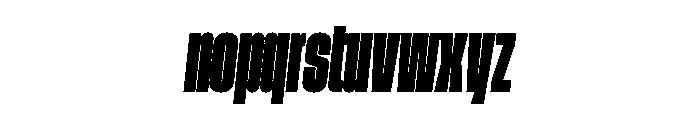 GTStandard SCompressedBlackOblique Font LOWERCASE
