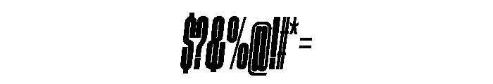 GTStandard SCompressedBoldOblique Font OTHER CHARS