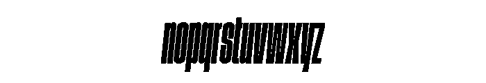 GTStandard SCompressedBoldOblique Font LOWERCASE