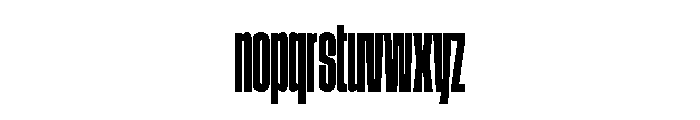 GTStandard SCompressedBold Font LOWERCASE