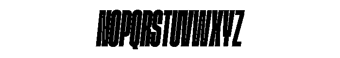 GTStandard SCompressedHeavyOblique Font UPPERCASE