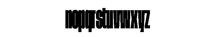 GTStandard SCompressedHeavy Font LOWERCASE