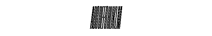 GTStandard SCompressedLightOblique Font UPPERCASE