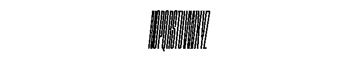 GTStandard SCompressedLightOblique Font UPPERCASE