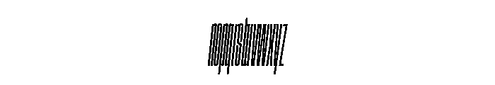 GTStandard SCompressedLightOblique Font LOWERCASE