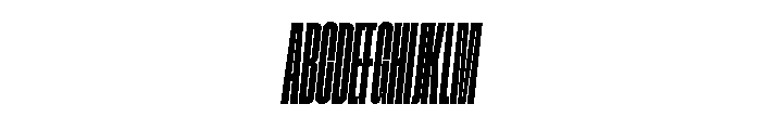 GTStandard SCompressedSemiboldOblique Font UPPERCASE