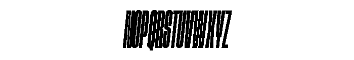 GTStandard SCompressedSemiboldOblique Font UPPERCASE
